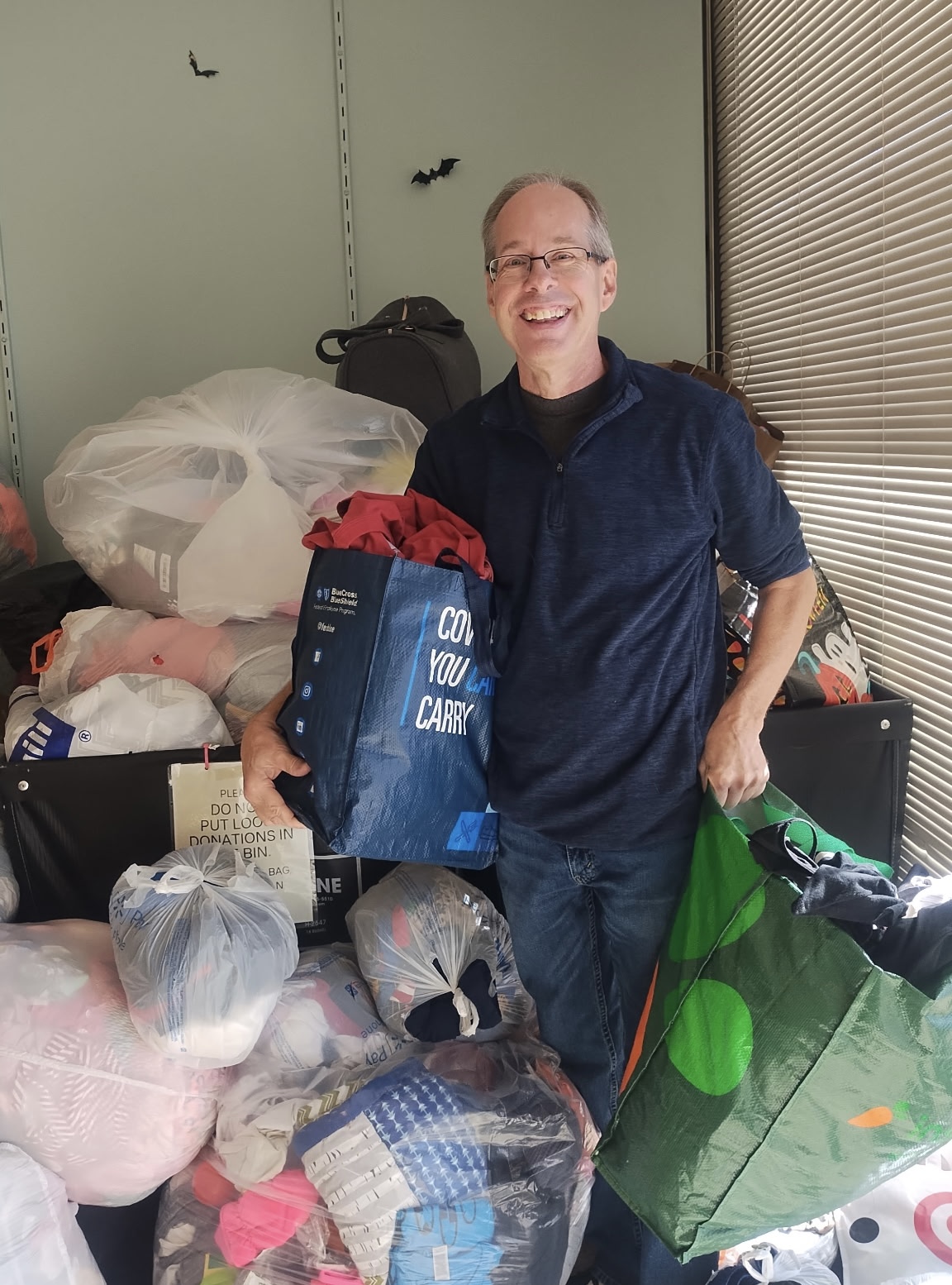 Host giving back in action